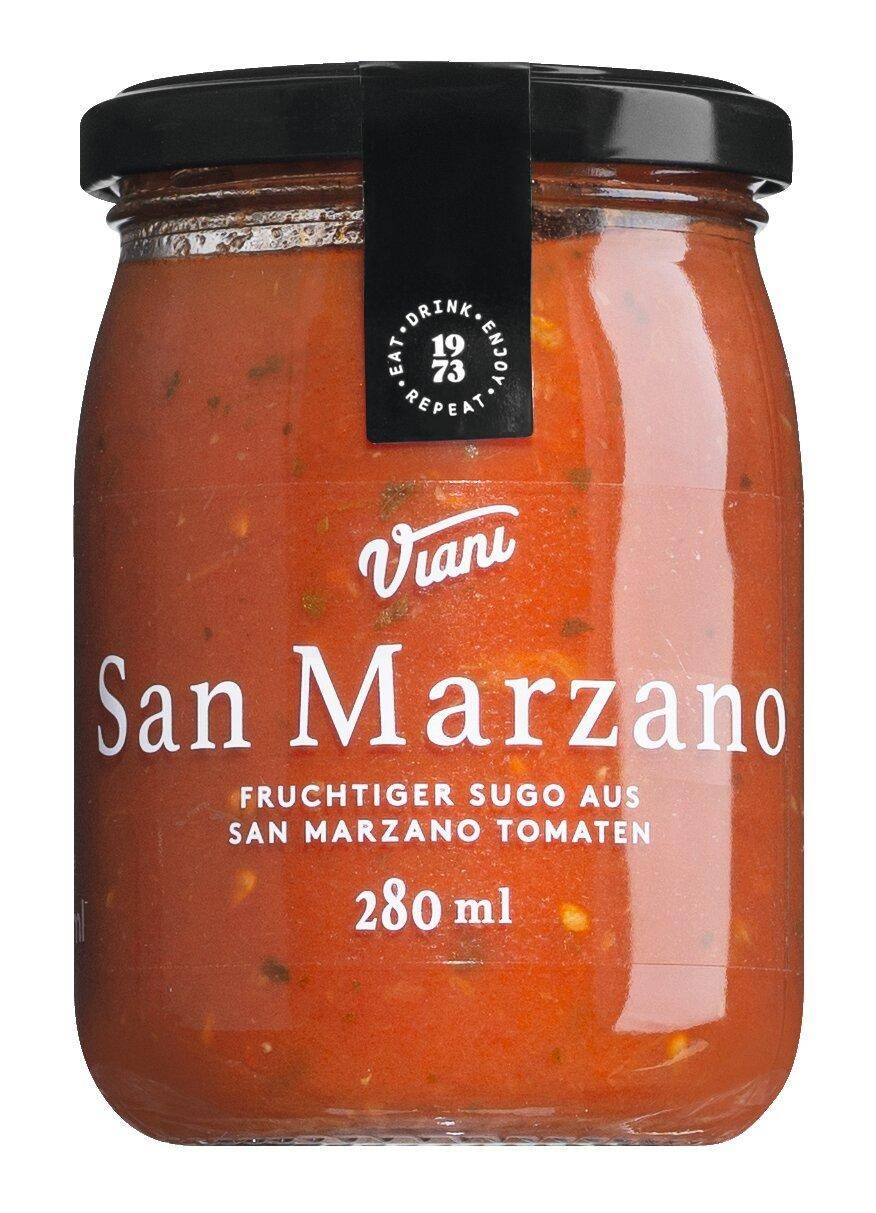 Viani - Fruchtiger Sugo aus San Marzano Tomaten, 280 g Glas