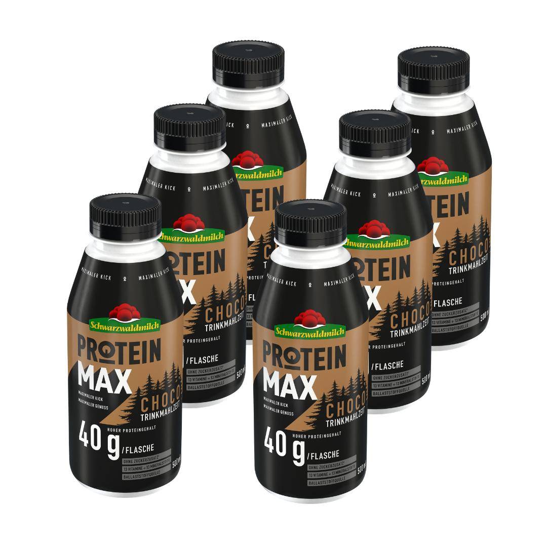 Schwarzwaldmilch - Protein Trinkmahlzeit Choco, 6 x 500 ml