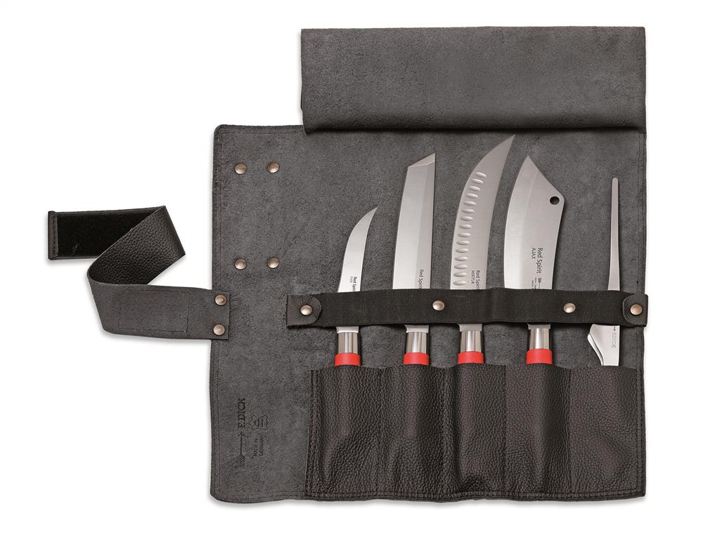 F. DICK - Leder-Rolltasche Red Spirit, 5-tlg, schwarz, 8176800-01 F. DICK - Leder-Rolltasche Red Spirit, 5-tlg, schwarz, 8176800-01