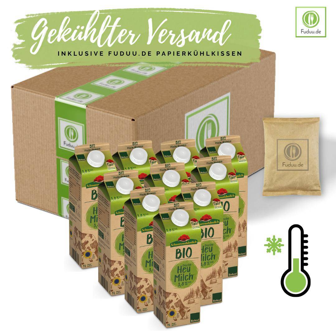Schwarzwaldmilch - Bioland frische Heumilch 3,8%, 10 x 1 Liter Schwarzwaldmilch - Bioland frische Heumilch 3,8%, 10 x 1 Liter