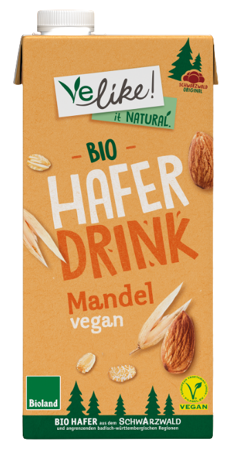 Velike! - Bio H-Haferdrink mit Mandel, 12 x 1 Liter