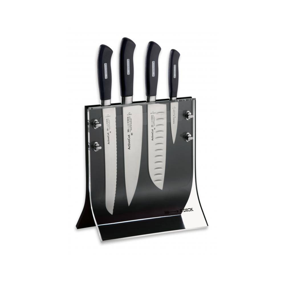 F. DICK - Messerblock "4 Knives", 4-teilig, schwarz, 8907200