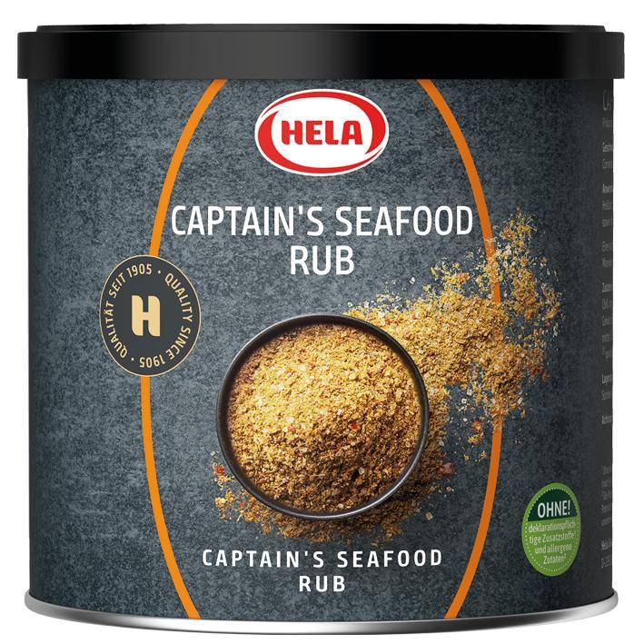 Hela - Captain's Seafood Rub Würzung, 0,4 kg Dose