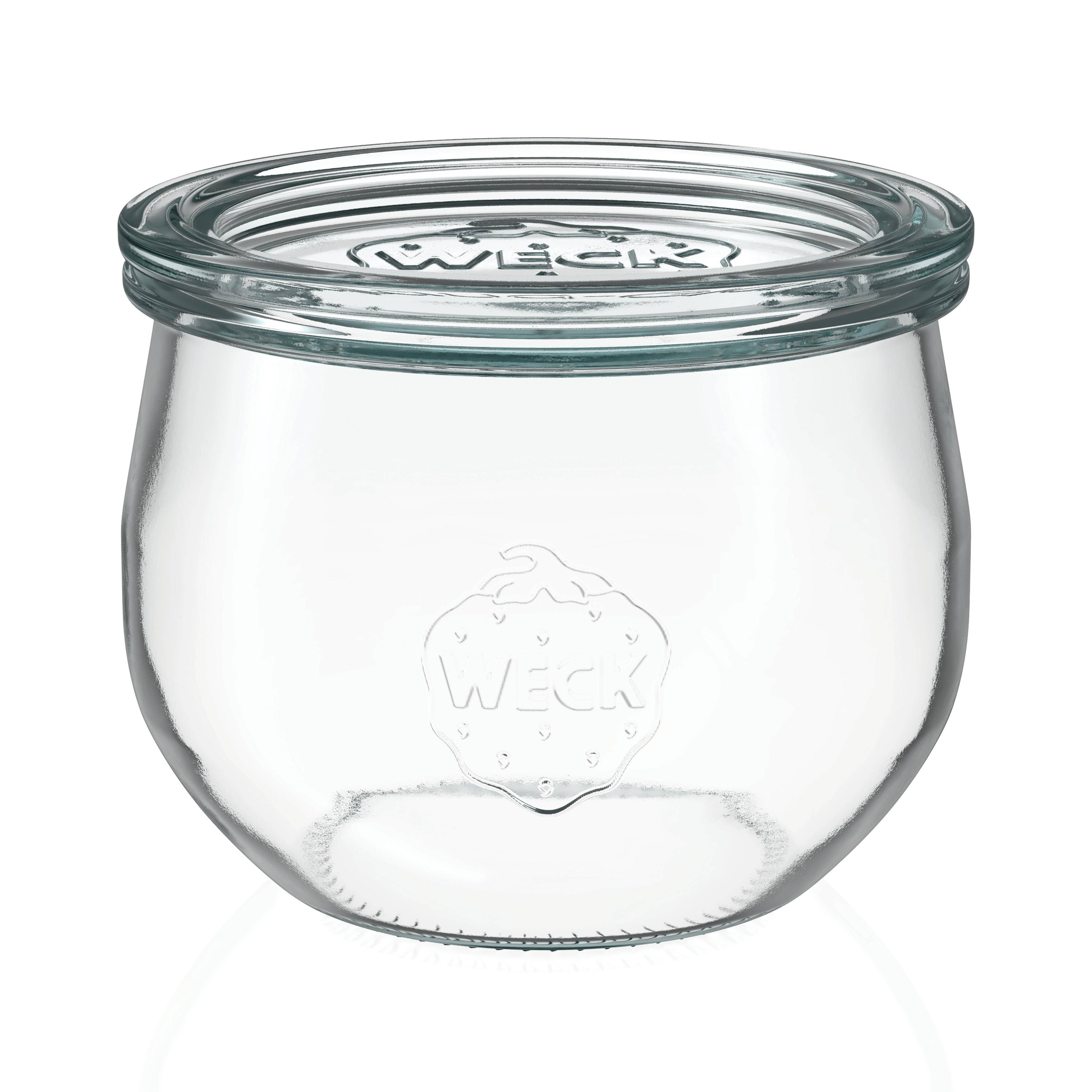 Weck - Tulpenglas mit Deckel, 580 ml, 744, 6 Stück