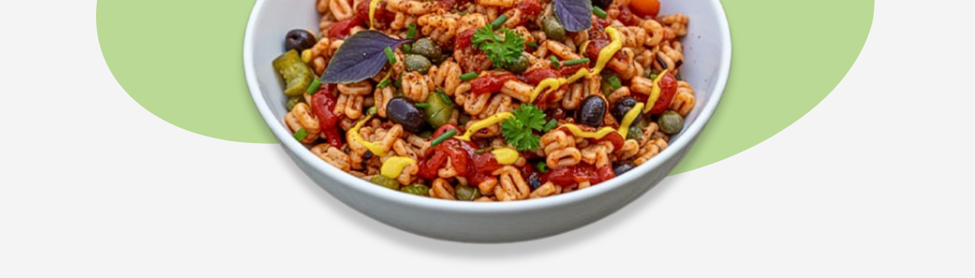 BBQ-Buchstaben-Pasta-Salat