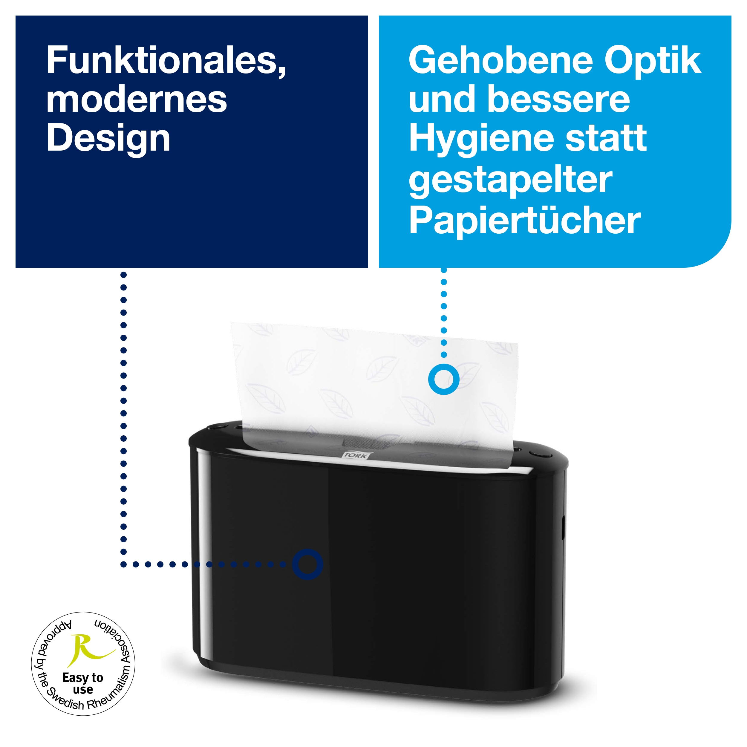 Tork - Xpress Tischspender für Multifold-Handtücher, H2, schwarz, 552208