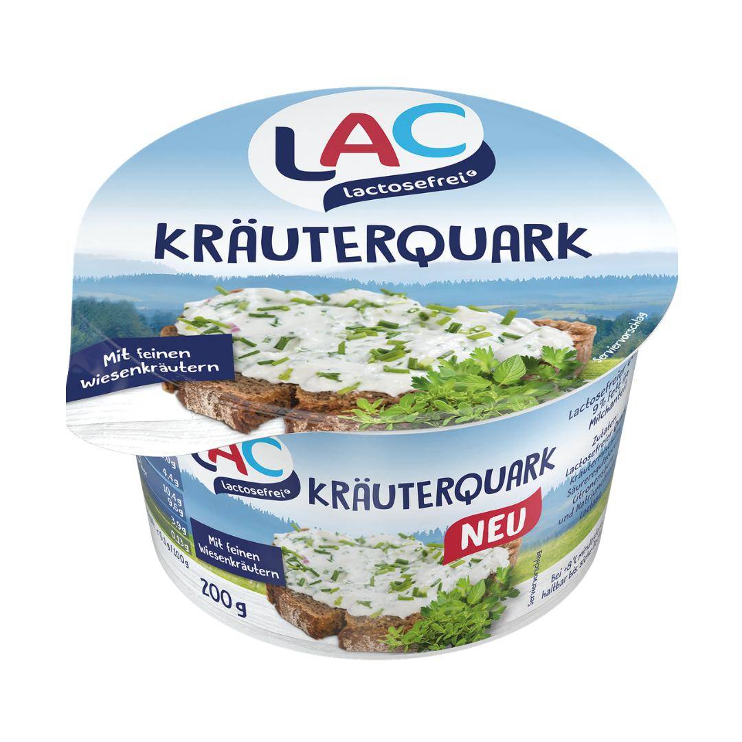 LAC - Kräuterquark, 4%, 8 x 200 g Becher