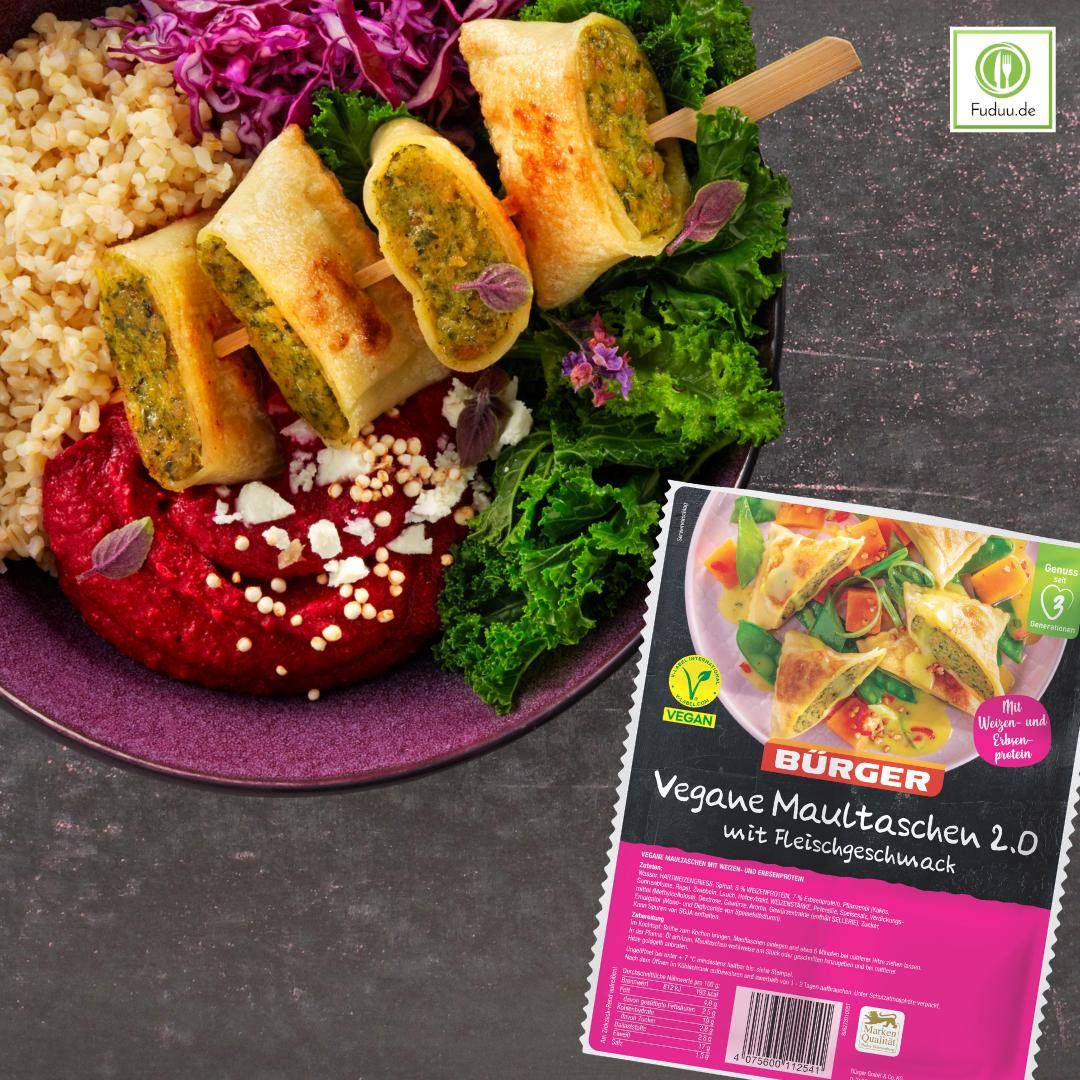 Bürger - Vegane Maultaschen 2.0, 300 g Beutel Bürger - Vegane Maultaschen 2.0, 300 g Beutel