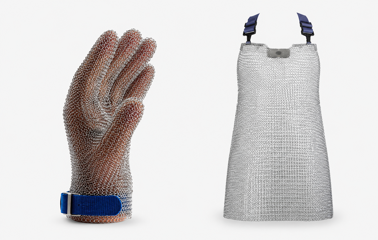 Kettenhandschuh und Schutzschürze