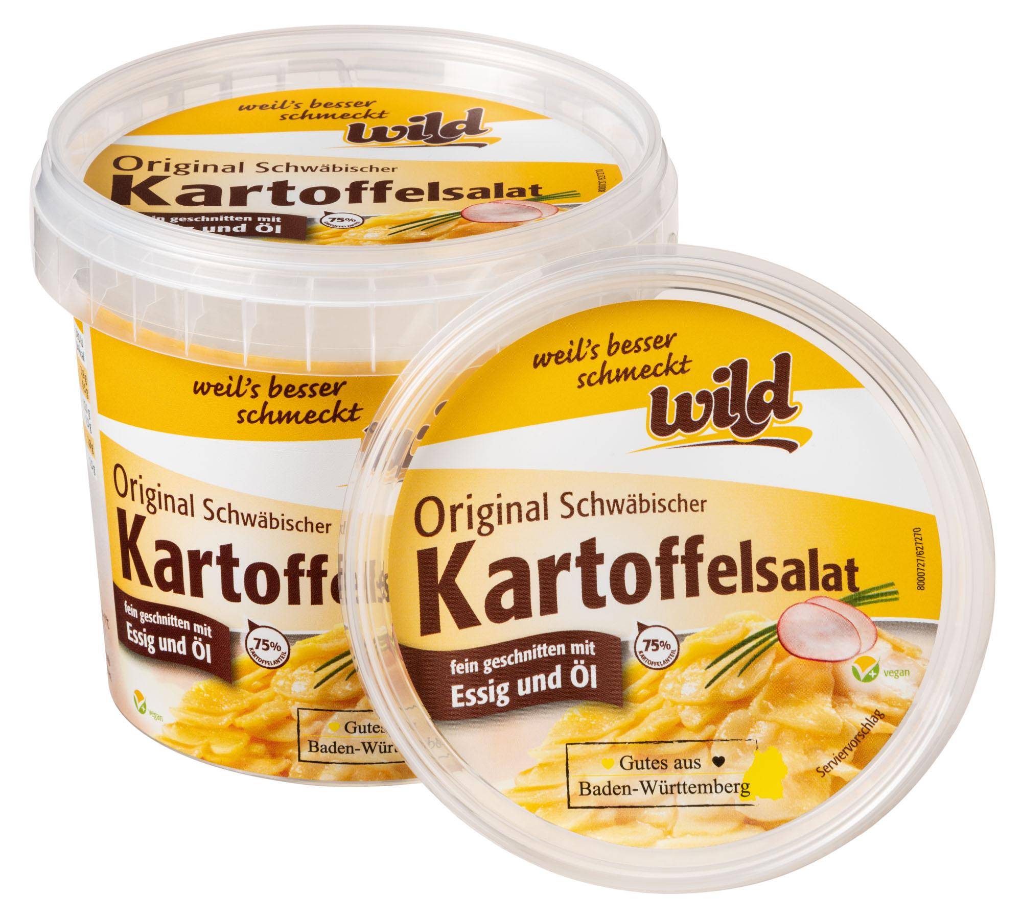 Kartoffelsalat "Original Schwäbisch", mit Essig und Öl, 500 g Becher