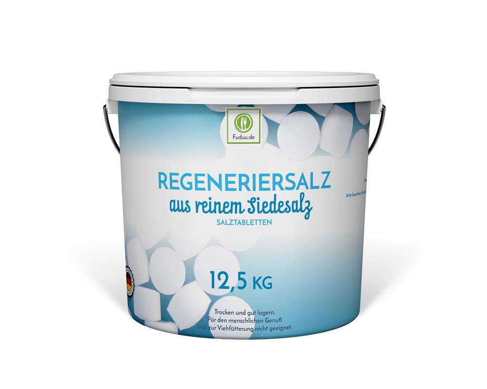 Fuduu.de - Regeneriersalz, Salztabletten, 12,5 kg Eimer Fuduu.de - Regeneriersalz, Salztabletten, 12,5 kg Eimer