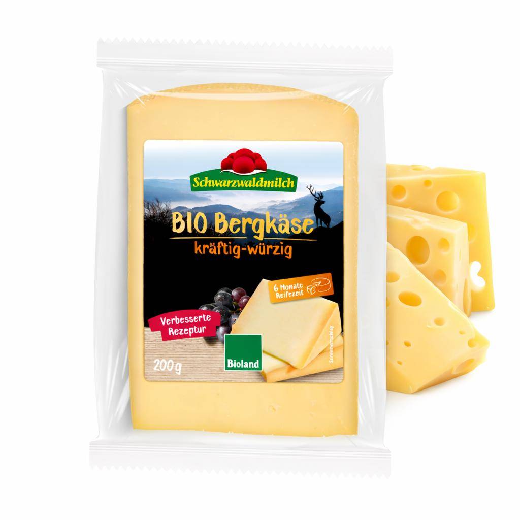 Schwarzwaldmilch - Bioland Bergkäse 45% Fett i.Tr. kräftig-würzig, 6 Monate gereift, 200 g Stück Schwarzwaldmilch - Bioland Bergkäse 45% Fett i.Tr. kräftig-würzig, 6 Monate gereift, 200 g Stück