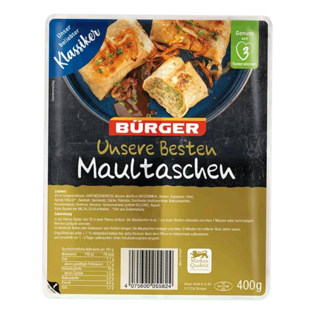 Bürger - Maultaschen "Unsere Besten", 400 g Beutel Bürger - Maultaschen "Unsere Besten", 400 g Beutel