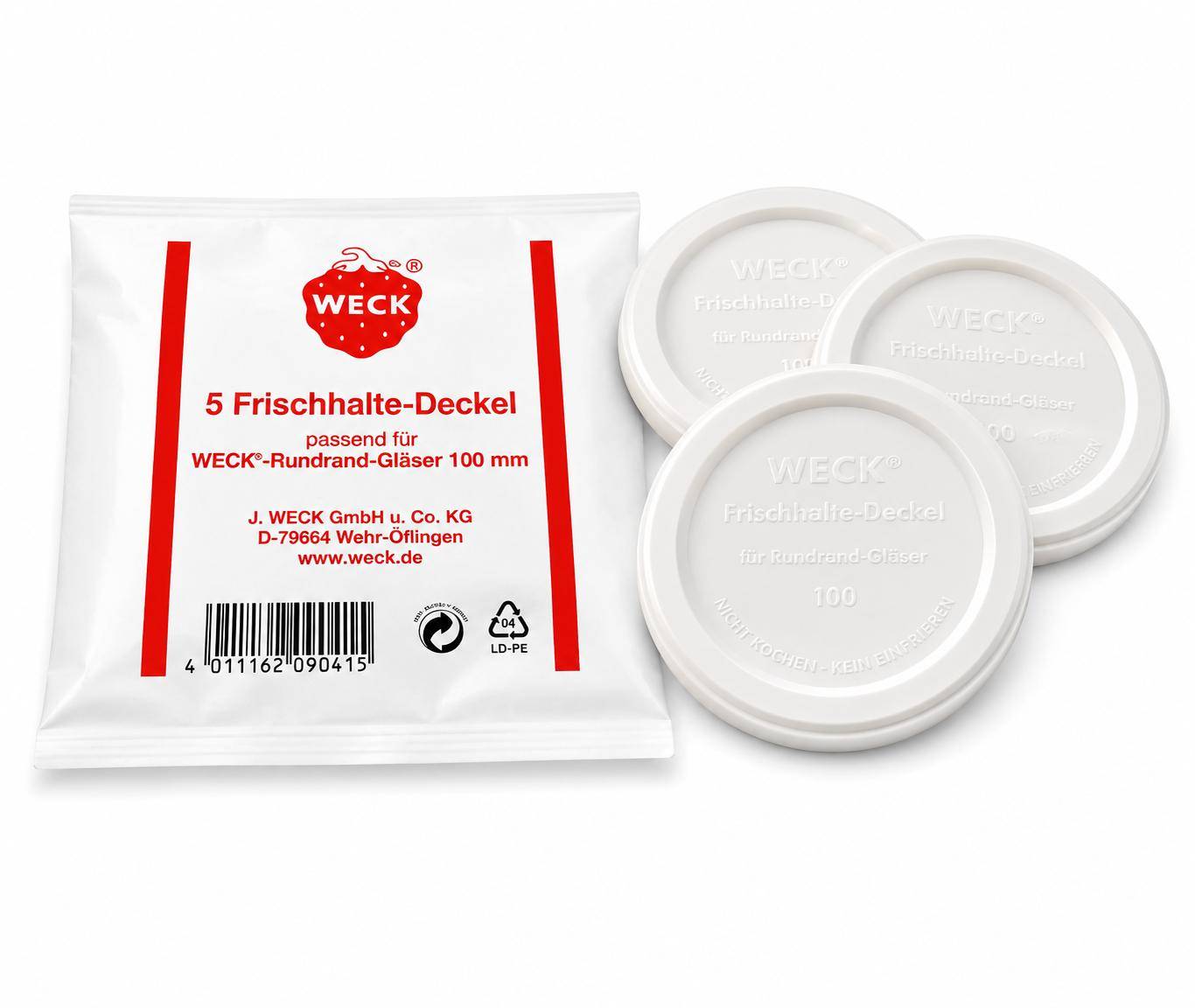 Weck - Frischhaltedeckel für RR 100, 5 Stück