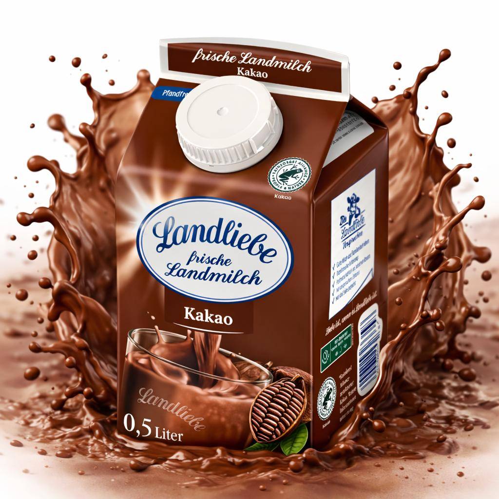 Landliebe - Frische Landmilch Kakao 1,5%, 10 x 500 ml