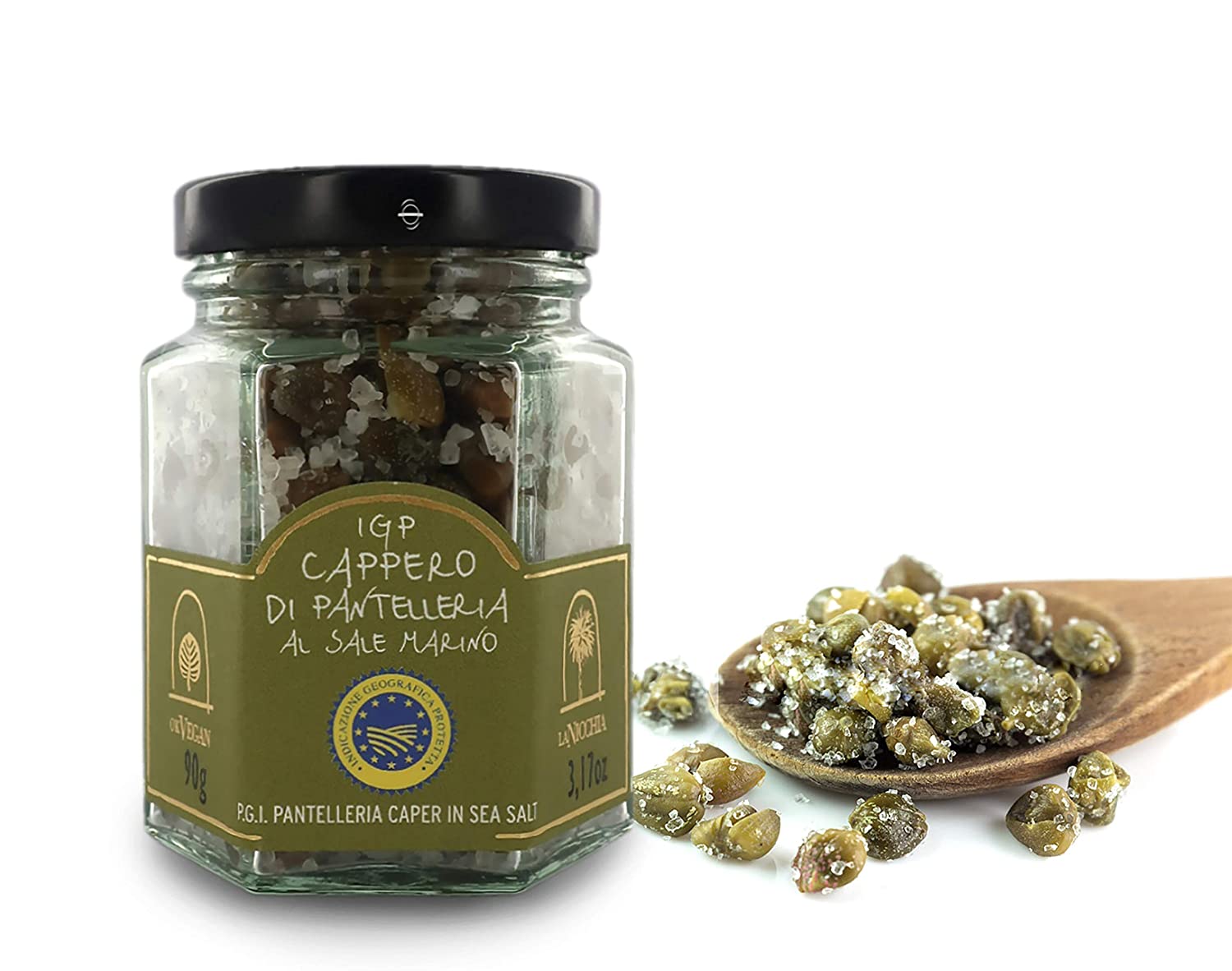 La Nicchia  - Kapern in Meersalz, 90 g Glas La Nicchia  - Kapern in Meersalz, 90 g Glas