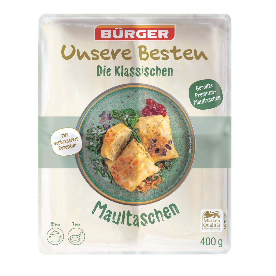 Bürger - Maultaschen "Unsere Besten", 400 g Beutel
