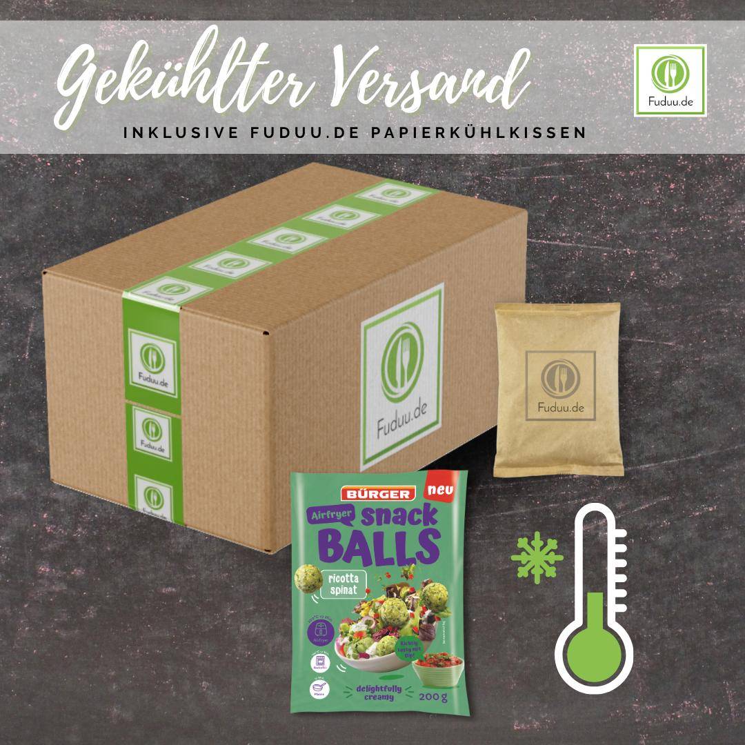 Bürger - Airfryer Snack Balls Ricotta-Spinat, 200 g Beutel Bürger - Airfryer Snack Balls Ricotta-Spinat, 200 g Beutel