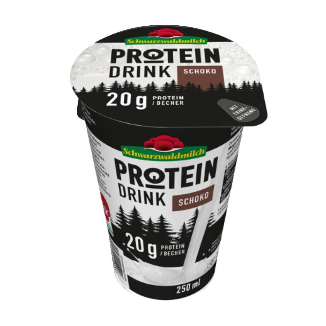 Schwarzwaldmilch - Protein Schoko Drink 0,3% Fett, 10 x 250 ml Becher Schwarzwaldmilch - Protein Schoko Drink 0,3% Fett, 10 x 250 ml Becher