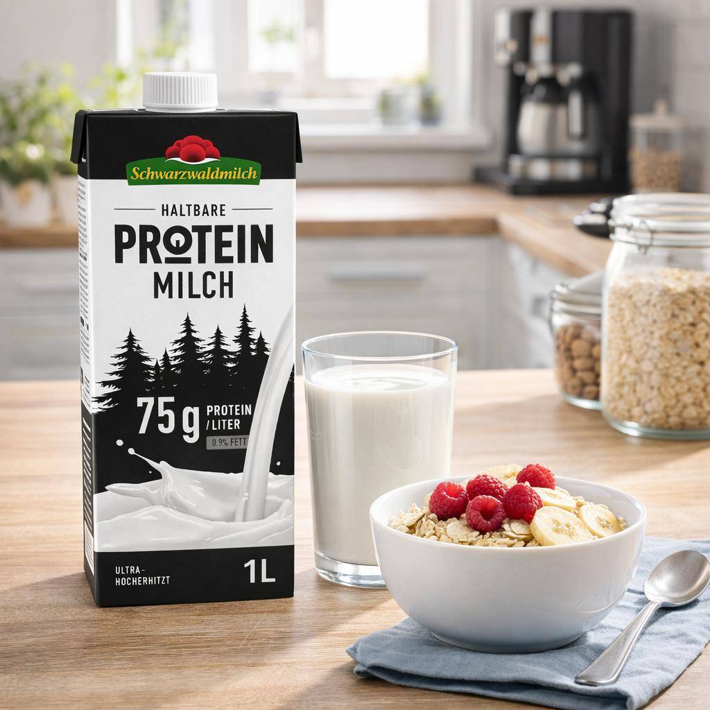 Schwarzwaldmilch Protein - H-Protein Milch 0,9%, 12 x 1 Liter Schwarzwaldmilch Protein - H-Protein Milch 0,9%, 12 x 1 Liter