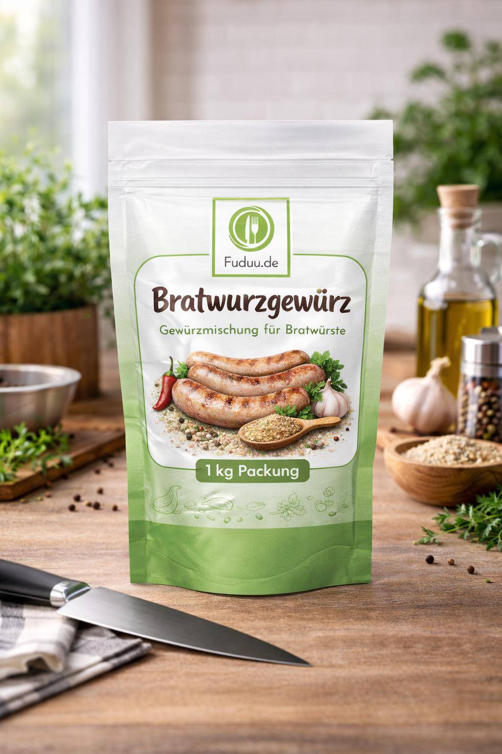 Fuchs - Bratwurstgewürz, 1 kg Beutel Fuchs - Bratwurstgewürz, 1 kg Beutel