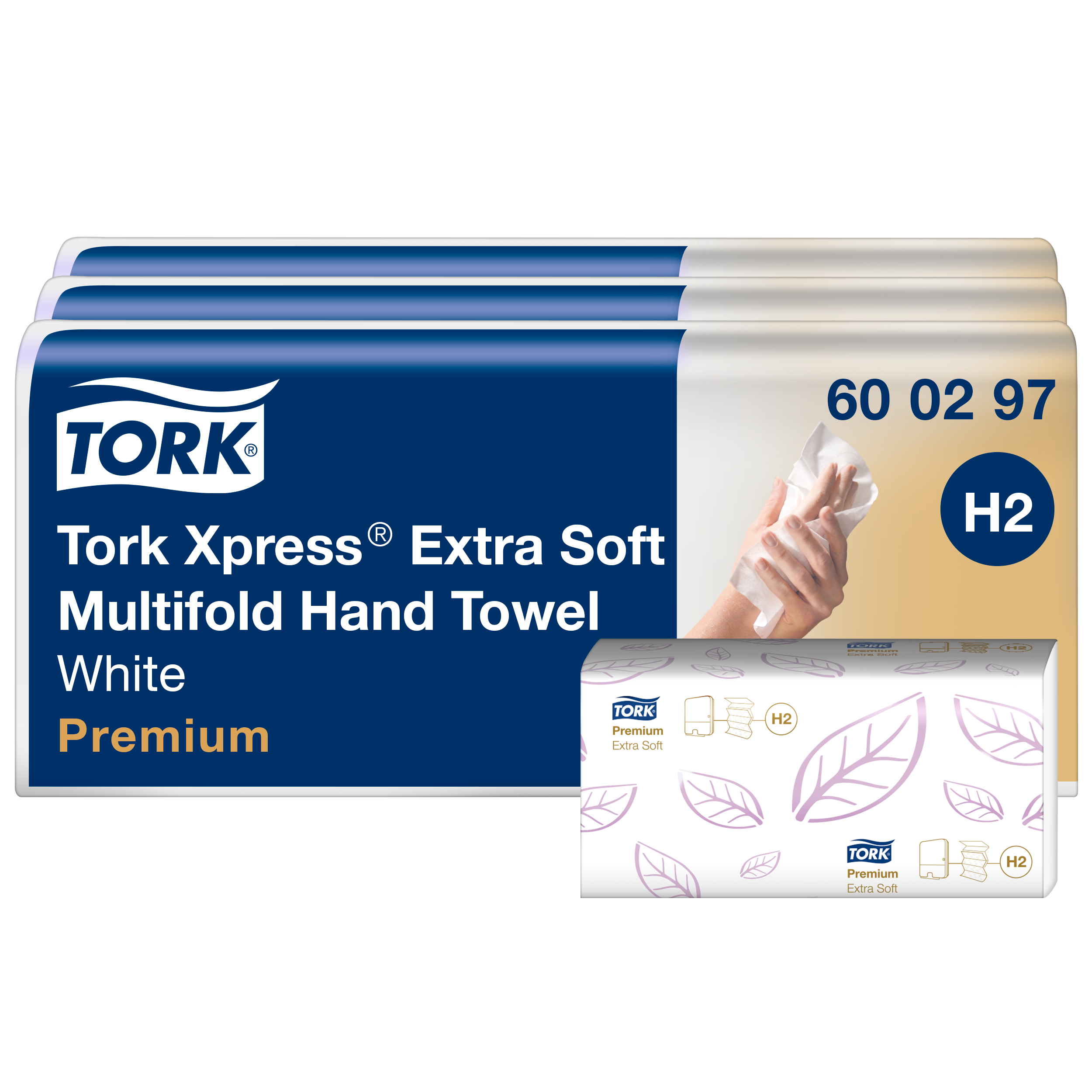 Tork - Xpress Multifold-Handtücher, H2, weiß, 7 x 100 Tücher, 600297