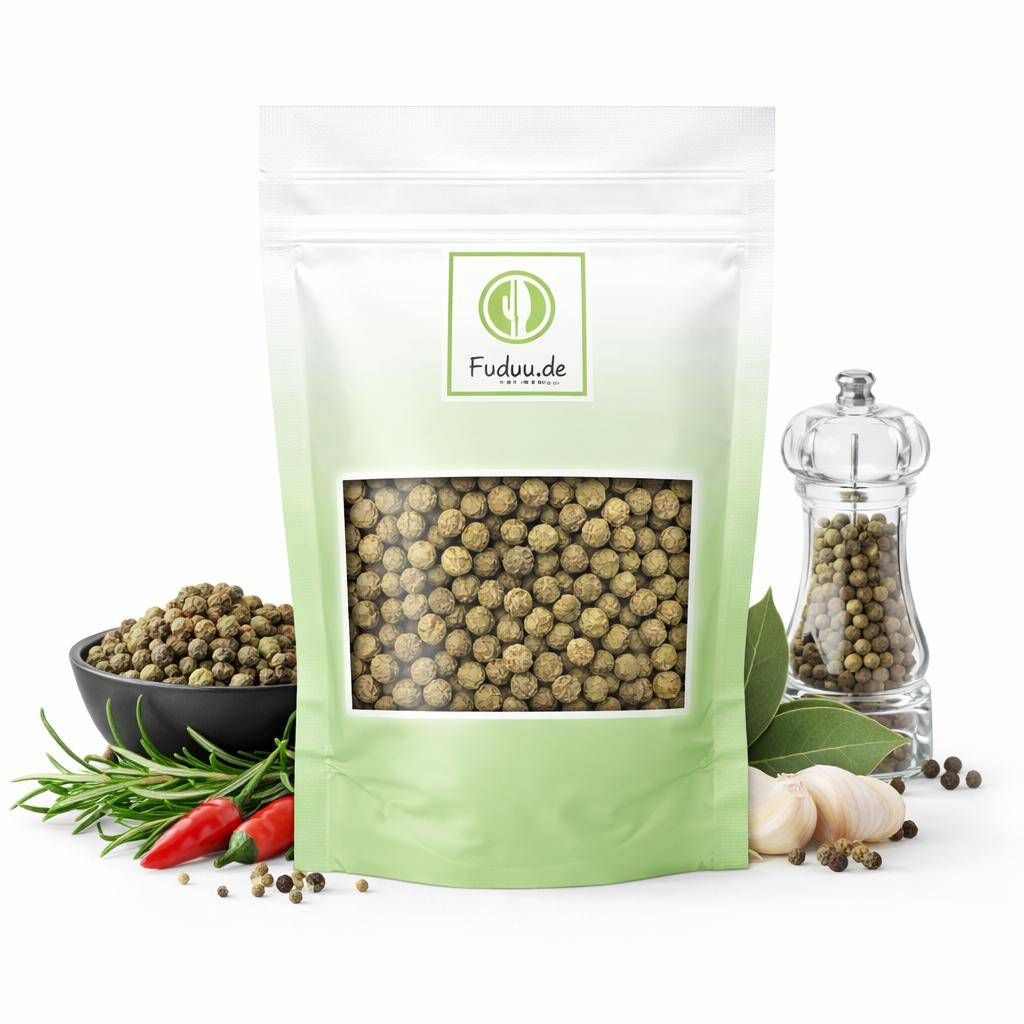 Fuduu.de - Pfeffer grün ganz trocken Fuduu.de - Pfeffer grün ganz trocken