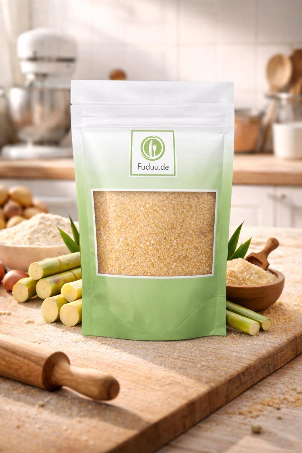 Fuduu.de - Rohrzucker, 1 kg Beutel