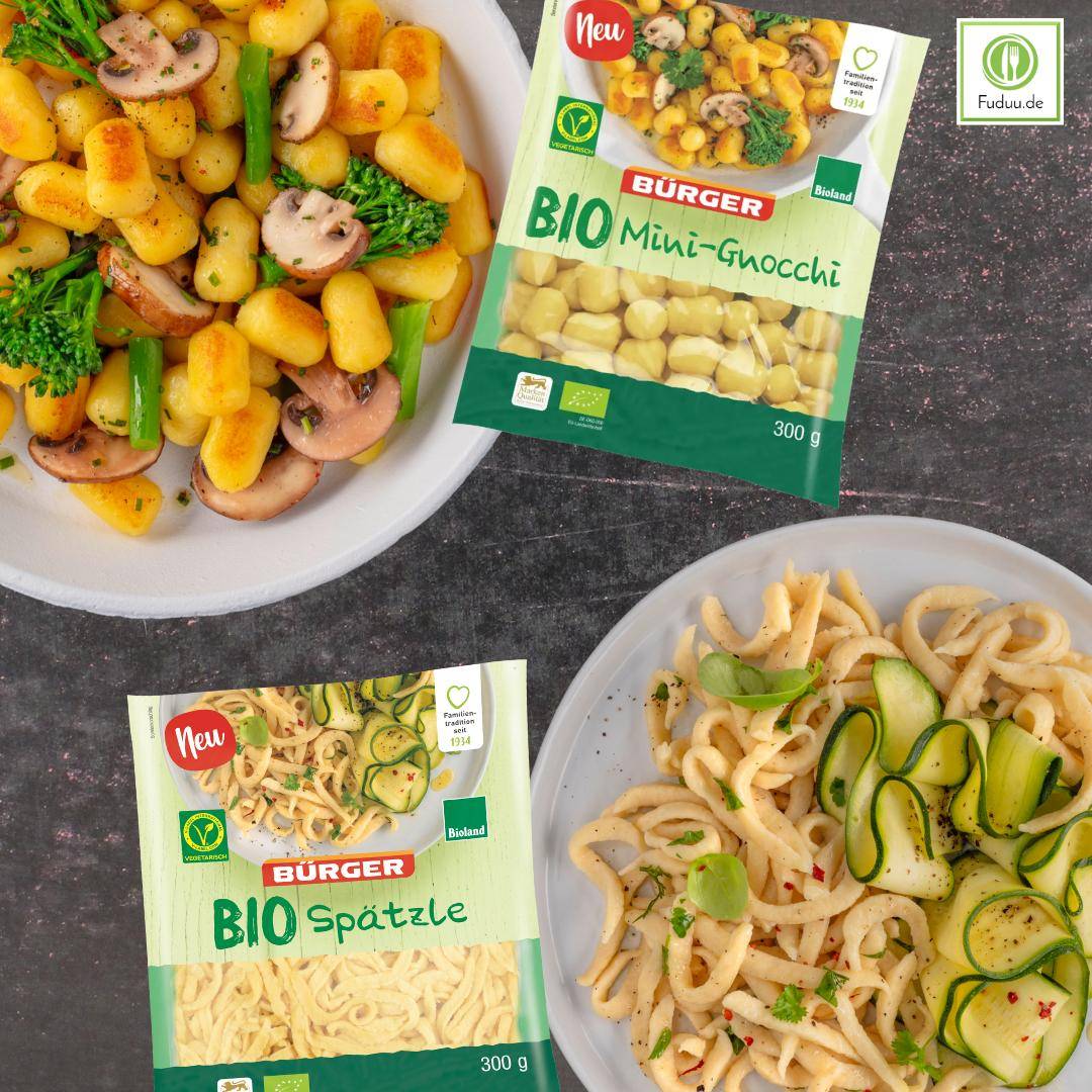 Bürger - "Bio-Quartett" - Maultaschen, Spätzle, Gnocchi & Gemüsemaultaschen