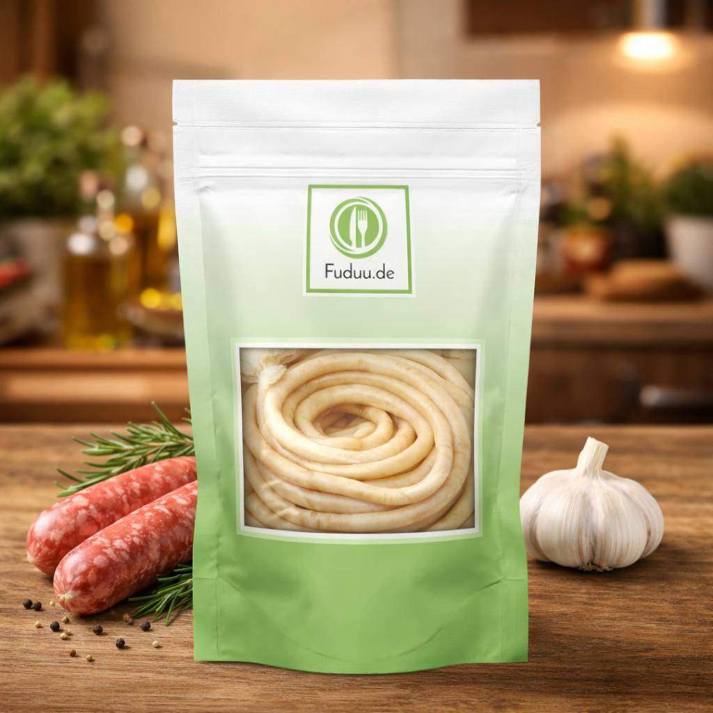 Fuduu.de - Deutscher Schweinedarm, Kaliber 28/30 mm, 91 Meter Fuduu.de - Deutscher Schweinedarm, Kaliber 28/30 mm, 91 Meter