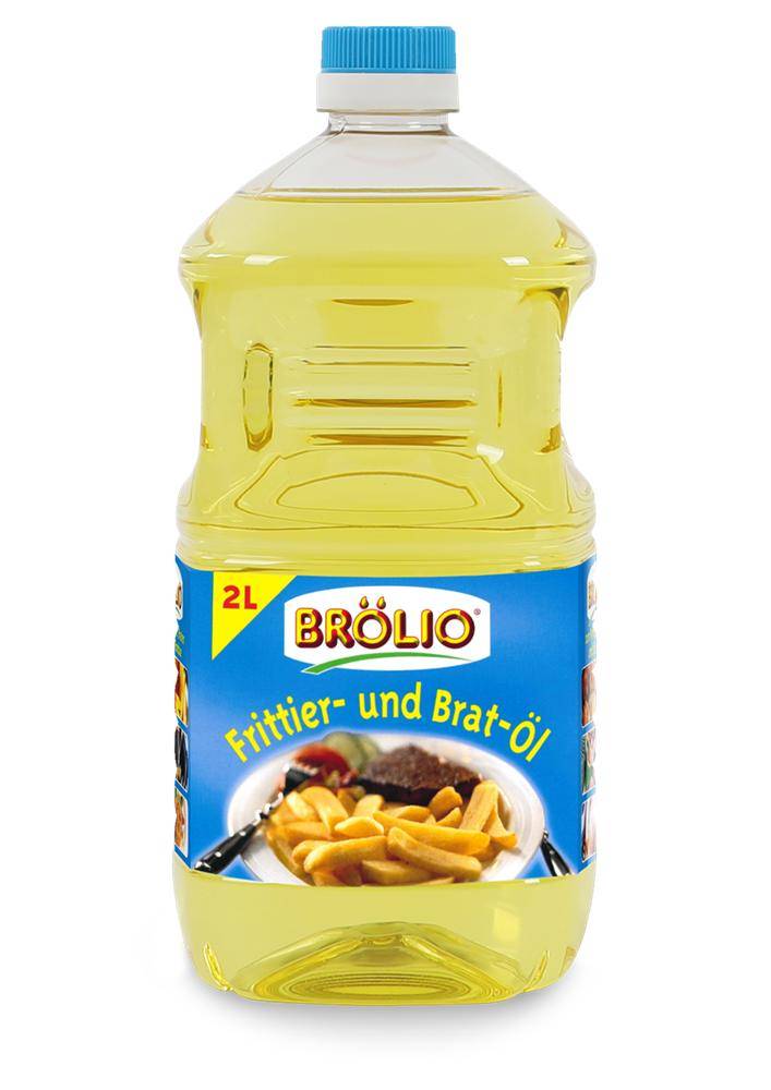 Brölio - Frittier- und Bratöl, 2 Liter PET-Flasche Brölio - Frittier- und Bratöl, 2 Liter PET-Flasche