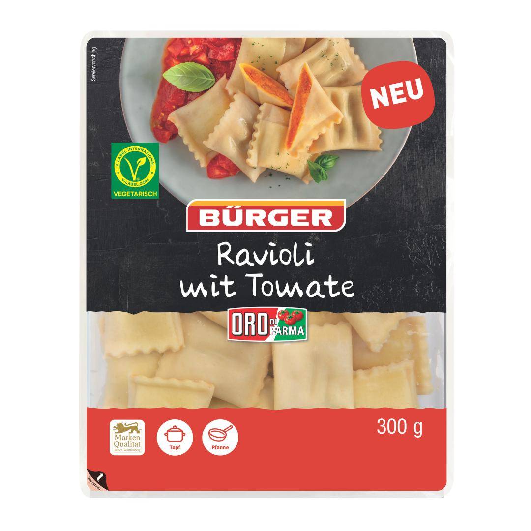 Bürger - Ravioli mit Tomate ORO DI PARMA, 300 g Beutel