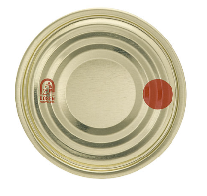 Fuduu.de - Dosendeckel, verschiedene Größen, 100 Stück 73 mm, roter Punkt