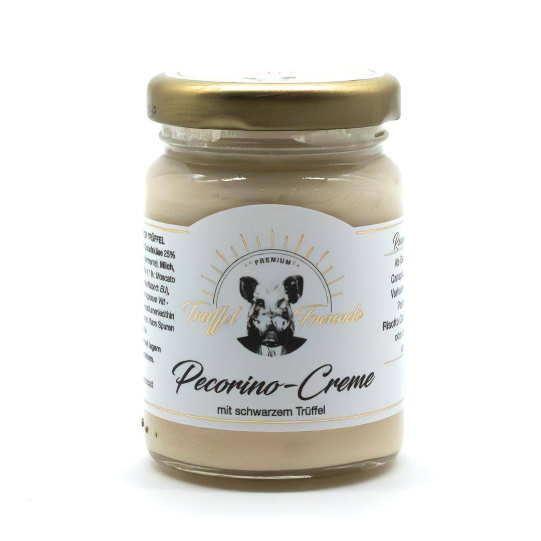 Trüffelfreunde - Pecorino Creme mit schwarzem Trüffel, 90 g Glas