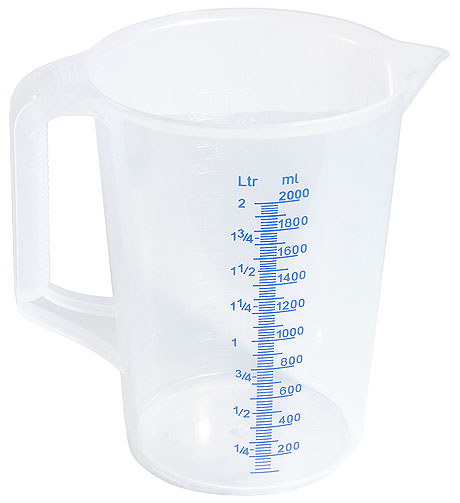 Contacto - Messbecher, Kunststoff PP, 2 Liter Contacto - Messbecher, Kunststoff PP, 2 Liter