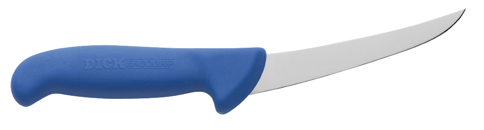 F. DICK - ErgoGrip Ausbeinmesser, geschweifte Klinge, steif, 13 cm, blau, 8299113 F. DICK - ErgoGrip Ausbeinmesser, geschweifte Klinge, steif, 13 cm, blau, 8299113