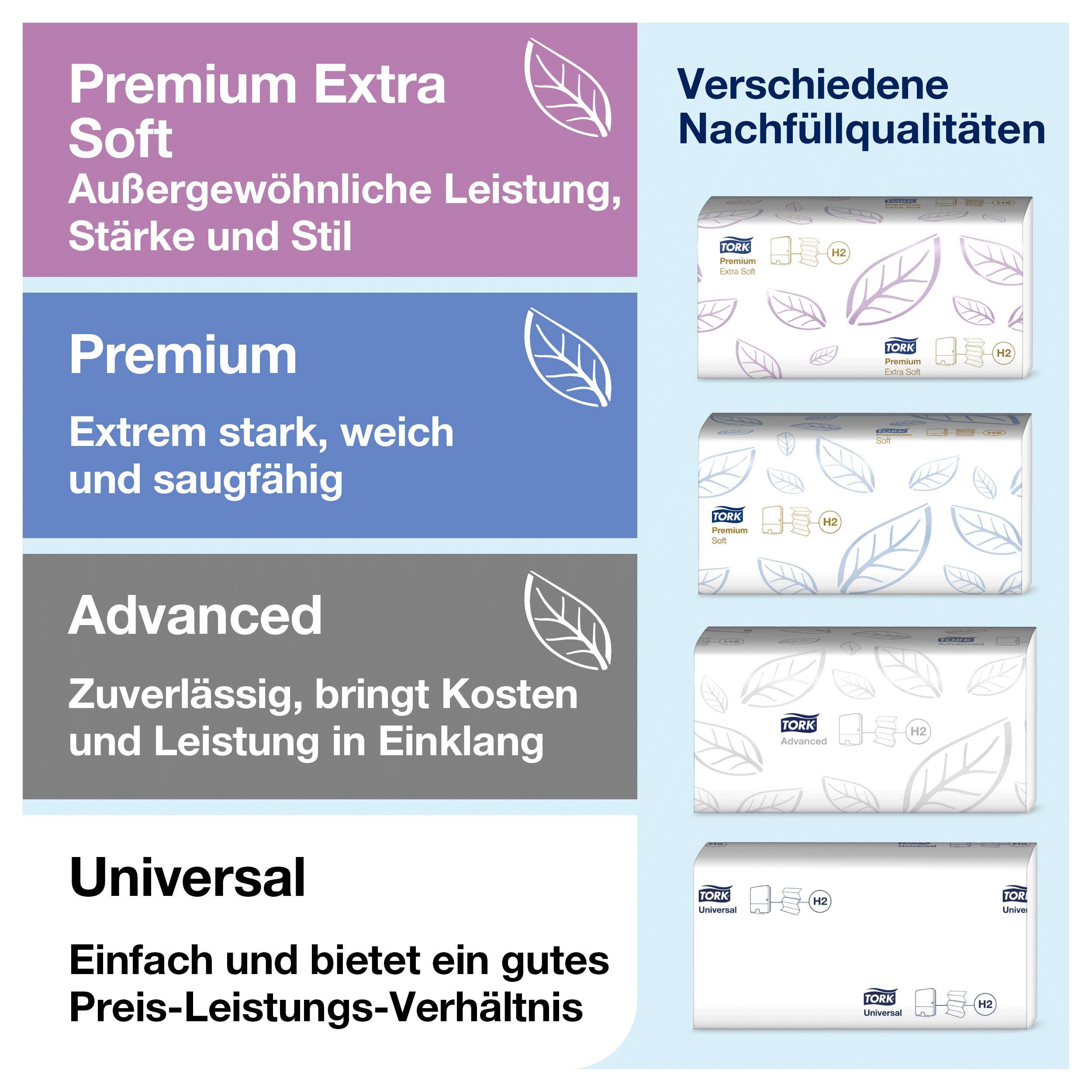 Tork - Xpress Tischspender für Multifold-Handtücher, H2, schwarz, 552208