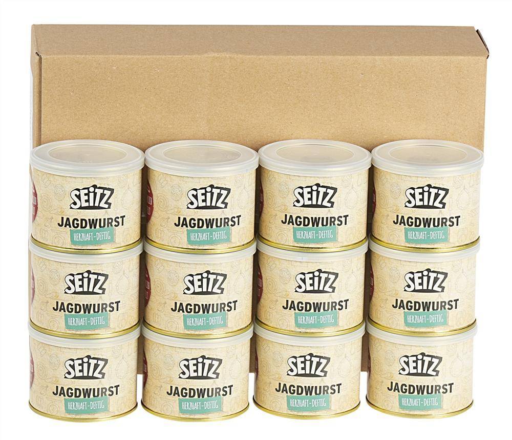 Seitz - Vollkonserven Jagdwurst, 12 x 200 g Dose