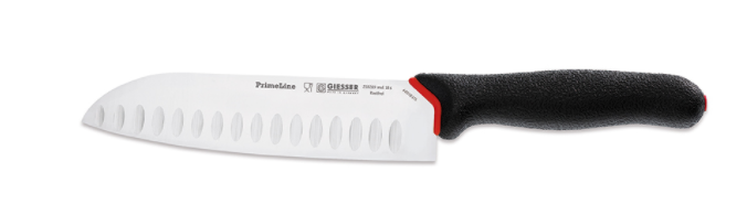 Giesser - PrimeLine Santoku mit Kullen, 18 cm, schwarz, 218269 wwl 18