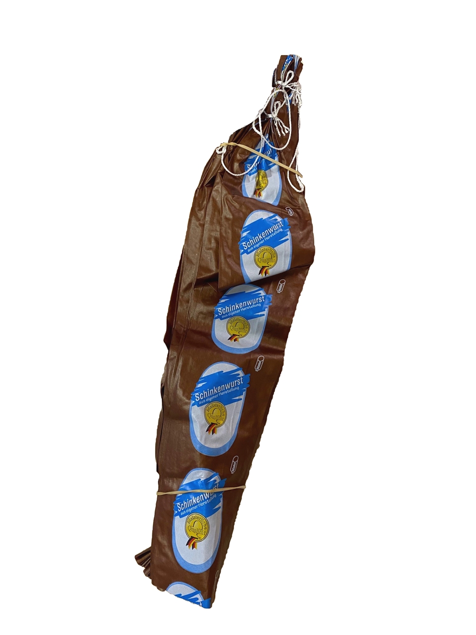 Nalo - Top braun Kal. 60/50 cm, bedruckt mit Schinkenwurst farbig Nalo - Top braun Kal. 60/50 cm, bedruckt mit Schinkenwurst farbig