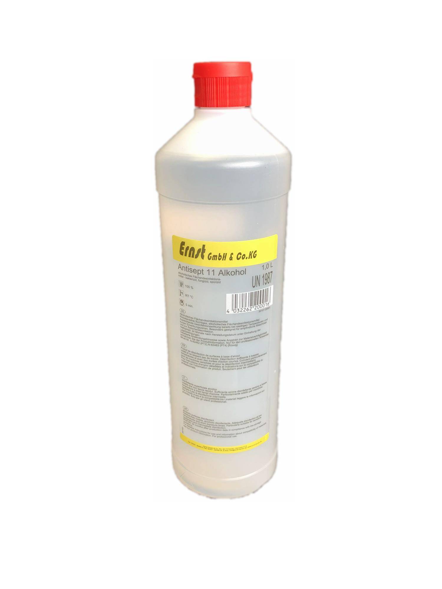 Ernst - Antisept 11, alkoholische Desinfektion, 1l Flasche Ernst - Antisept 11, alkoholische Desinfektion, 1l Flasche