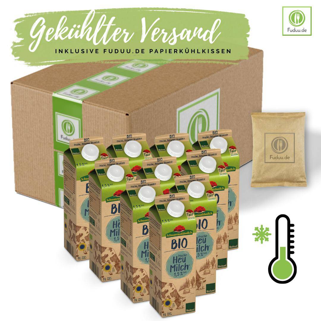 Schwarzwaldmilch - Bioland frische Heumilch 1,5%, 10 x 1 Liter