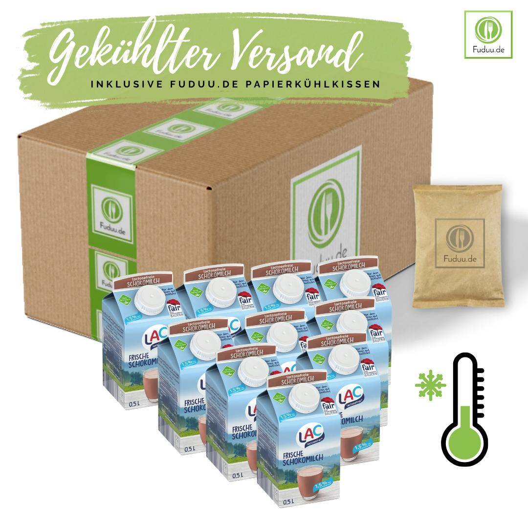 LAC - lactosefreie Schokomilch, 1,5%, 10 x 0,5 Liter