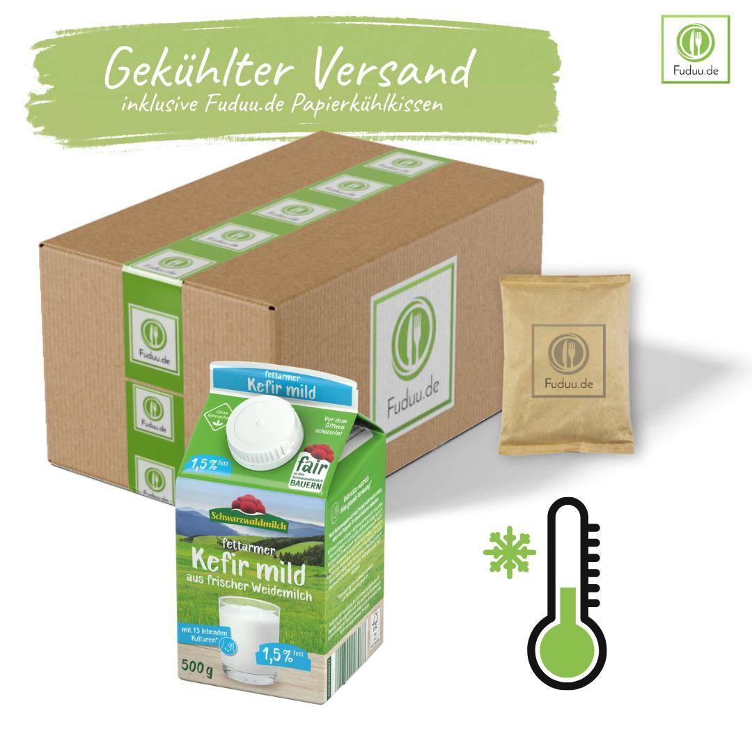 Schwarzwaldmilch - Weide fettarmer Kefir mild, 1,5%, 10 x 0,5 Liter