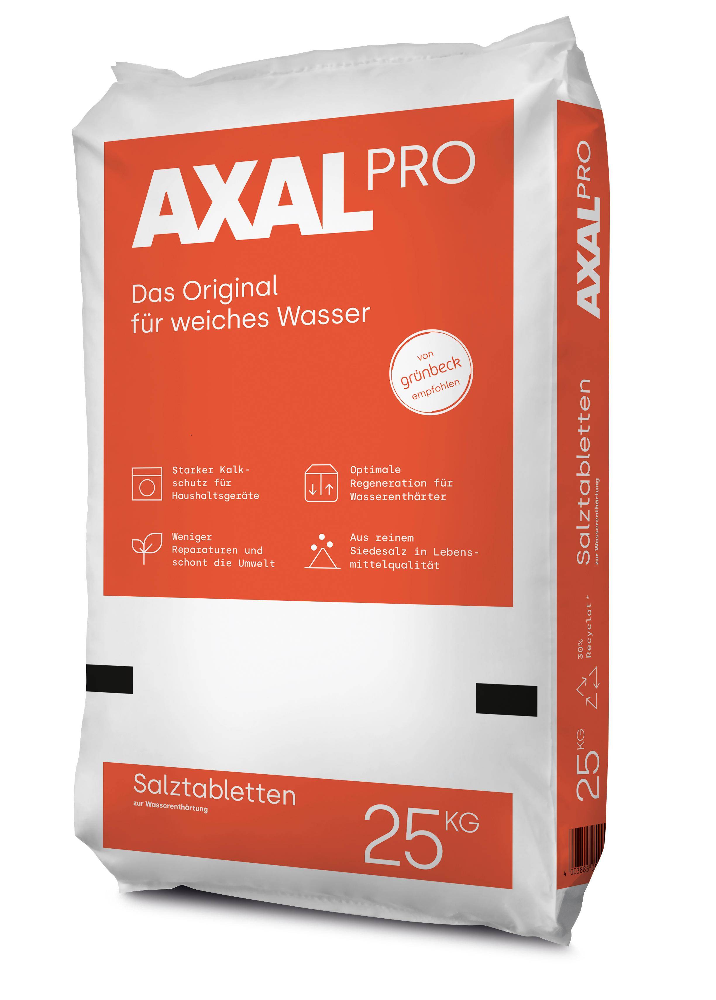 Axal Pro - Regeneriersalz, Salztabletten, 25 kg Sack Axal Pro - Regeneriersalz, Salztabletten, 25 kg Sack