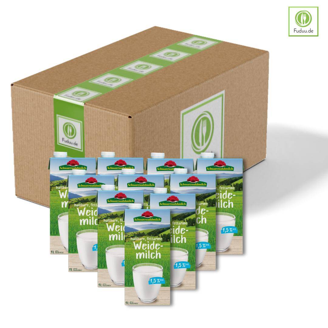 Schwarzwaldmilch - H-Weidemilch 1,5%, 12 x 1 Liter Schwarzwaldmilch - H-Weidemilch 1,5%, 12 x 1 Liter