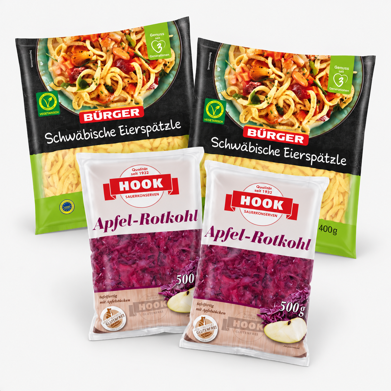 Bürger Spätzle und Hook Apfel-Rotkohl (1)