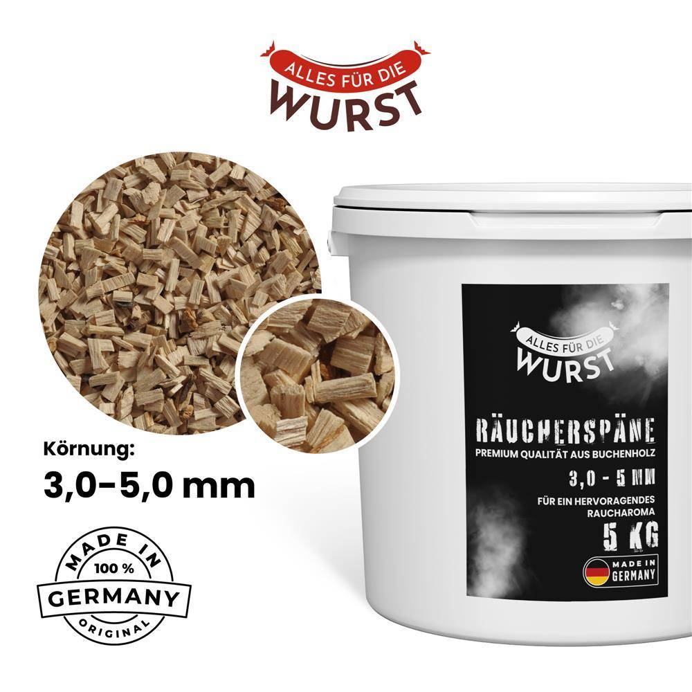 Alles für die Wurst - Räuchermehl Buche 10/40, mittelgrob, 15 kg Sack