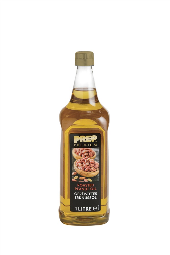 PREP Premium Spezialöle - Erdnussöl, geröstet, 1 l Flasche