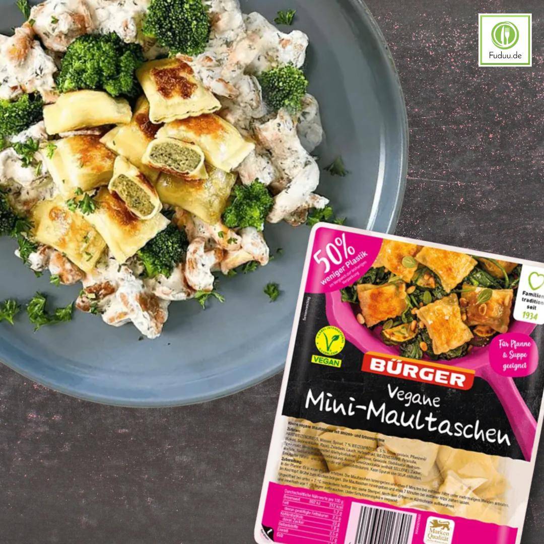 Bürger - Vegane Mini-Maultaschen, 250 g Beutel Bürger - Vegane Mini-Maultaschen, 250 g Beutel